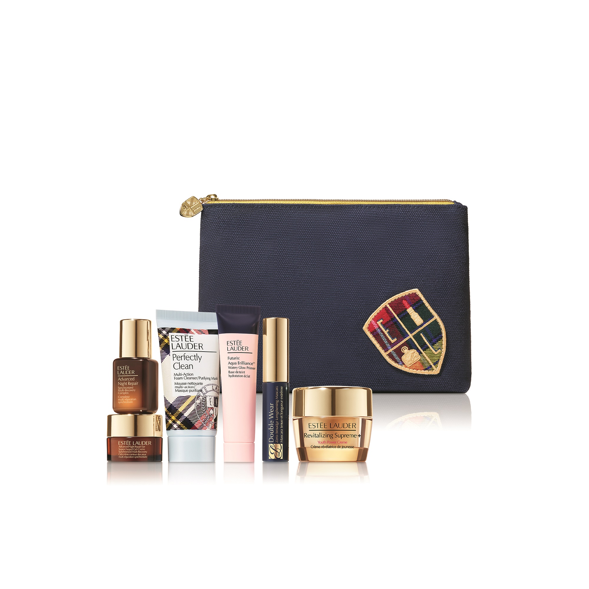 Receive a complimentary 6-piece gift with two or more Estée Lauder purchases, one to be skincare.